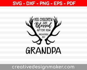 His Children are Blessed SVG PNG Cutting Printable Files