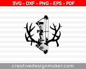 Bow Hunter SVG PNG Cutting Printable Files