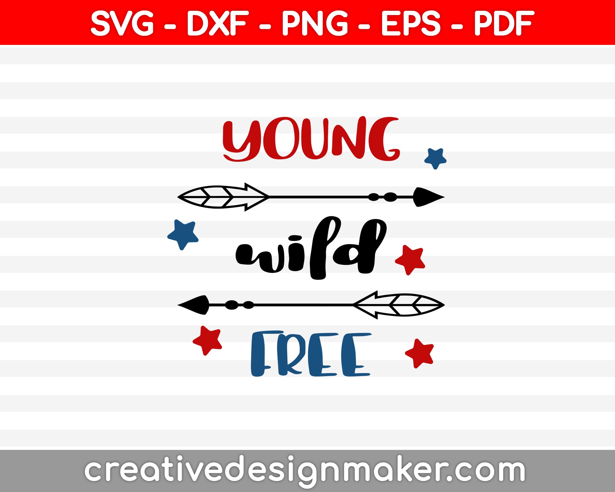 Young Wild Free SVG PNG Cutting Printable Files