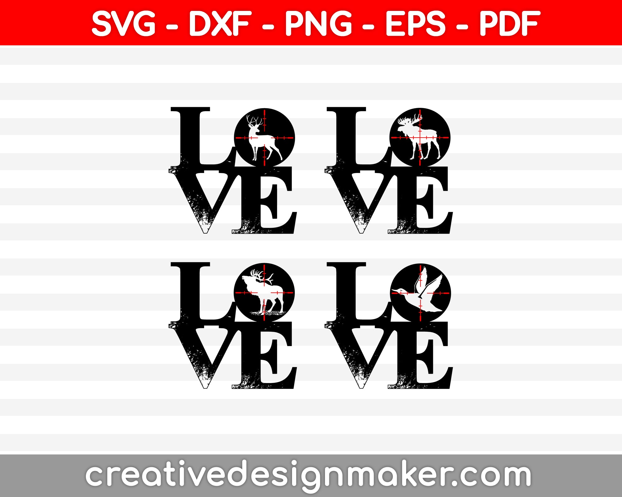 Hunting Love SVG PNG Cutting Printable Files