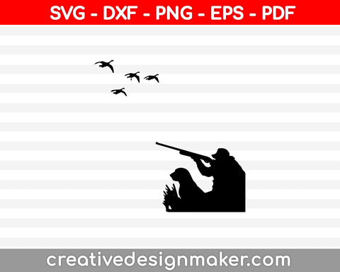 Duck Hunting SVG PNG Cutting Printable Files
