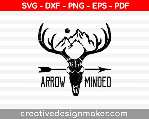 Arrow Minded SVG PNG Cutting Printable Files