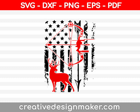 Deer Hunting SVG PNG Cutting Printable Files