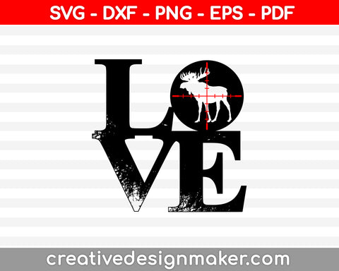 Moose SVG PNG Cutting Printable Files