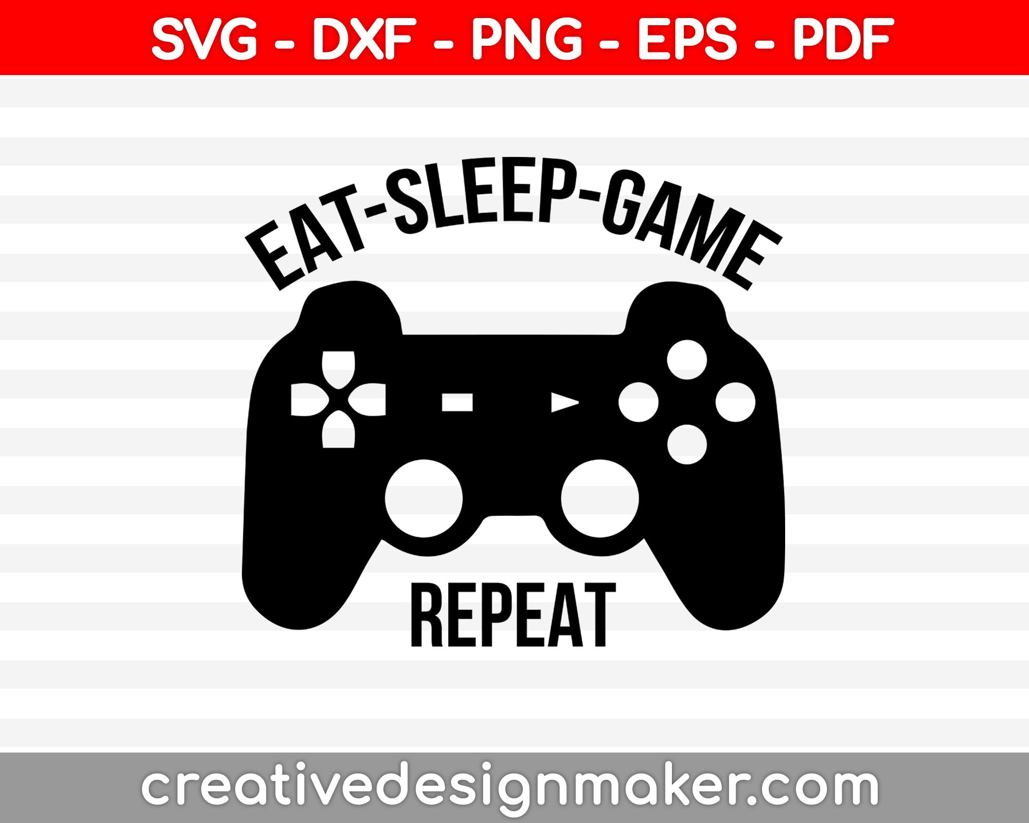 Eat sleep Mine repeat svg minecraft t-shirt design silhouette, png, cut file, vinyl, EPS, cricut/vector, clipart, stencil, digital download cameo, video game Svg Dxf Png Eps Pdf Printable Files