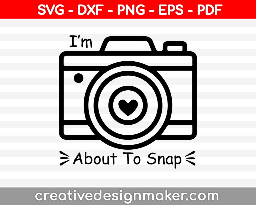 Camera Svg printable files – Creativedesignmaker
