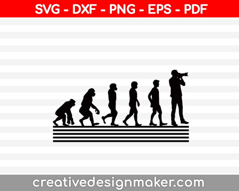 Photography Svg, Retro Style Photographer Svg, Photography Svg Dxf Png Eps Pdf Printable Files