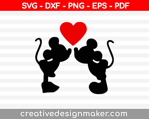 Mickey Love svg dxf png eps pdf File For Cameo And Printable Files
