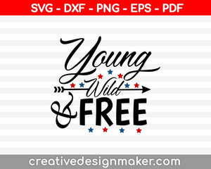 Young Wild Free SVG PNG Cutting Printable Files