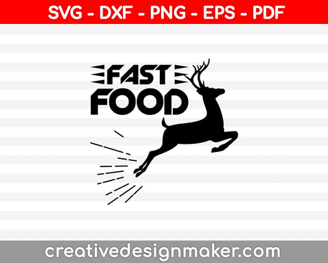 Fast Food SVG PNG Cutting Printable Files