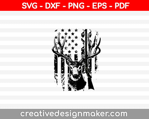 Deer Hunting SVG PNG Cutting Printable Files