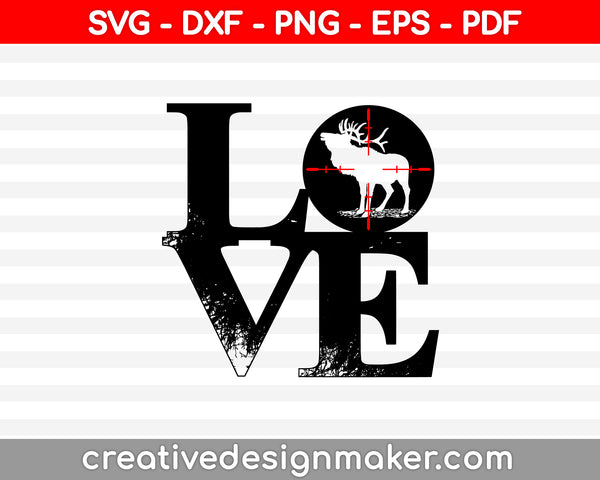Elk SVG PNG Cutting Printable Files
