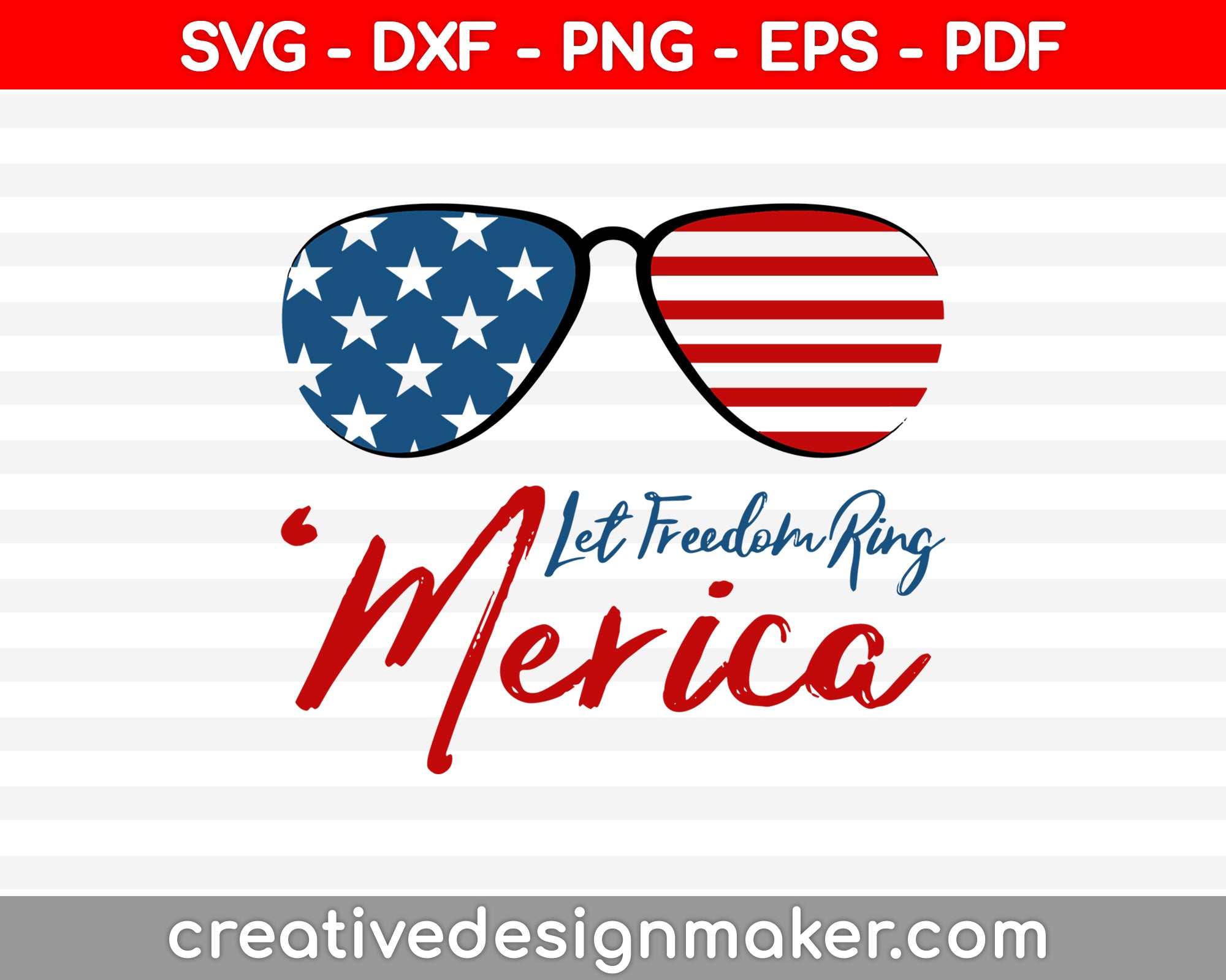 Let Freedom Ring  America SVG PNG Cutting Printable Files