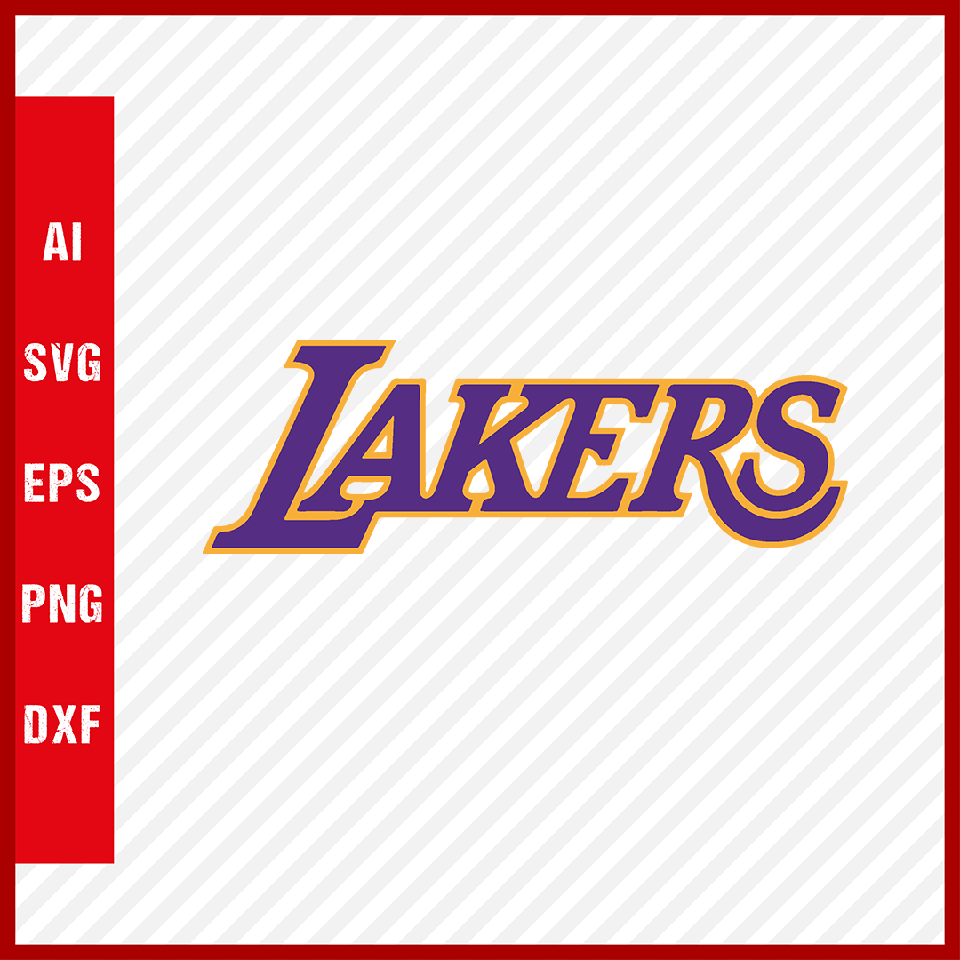 NBA Los Angeles Lakers Logo Svg Cut Files Basketball Clipart