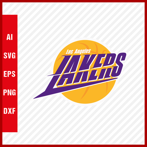 NBA Los Angeles Lakers Logo Svg Cut Files Basketball Clipart