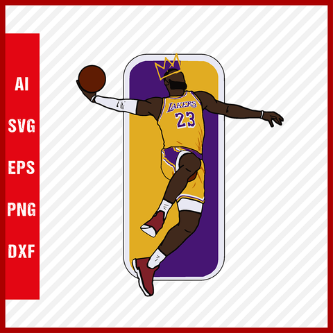 NBA Los Angeles Lakers Logo Svg Cut Files Basketball Clipart