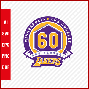 NBA Los Angeles Lakers Logo Svg Cut Files Basketball Clipart