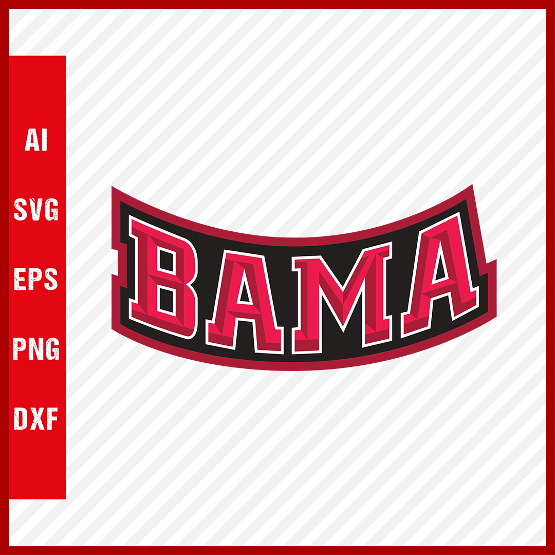 Alabama Crimson Tide Logo svg NCAA National Collegiate Athletic Association Team Clipart