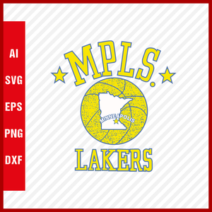 NBA Los Angeles Lakers Logo Svg Cut Files Basketball Clipart