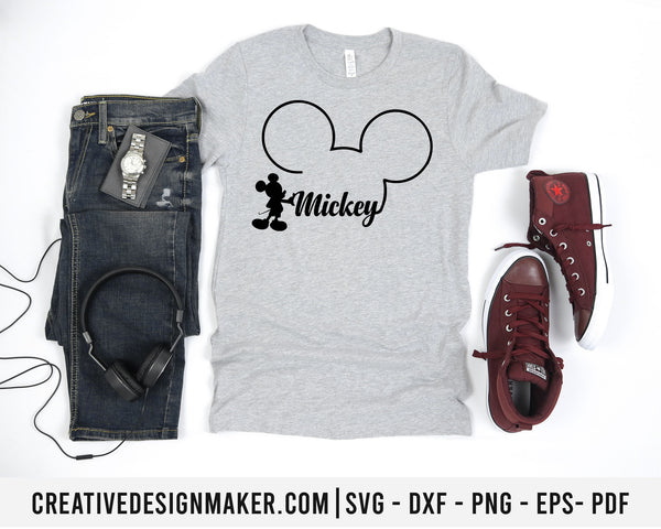 Mickey svg dxf png eps pdf File For Cameo And Printable Files