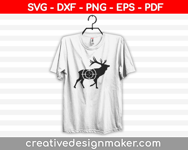 Deer Hunting Target SVG PNG Cutting Printable Files