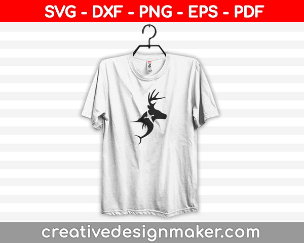 Duck Deer Fish SVG SVG PNG Cutting Printable Files