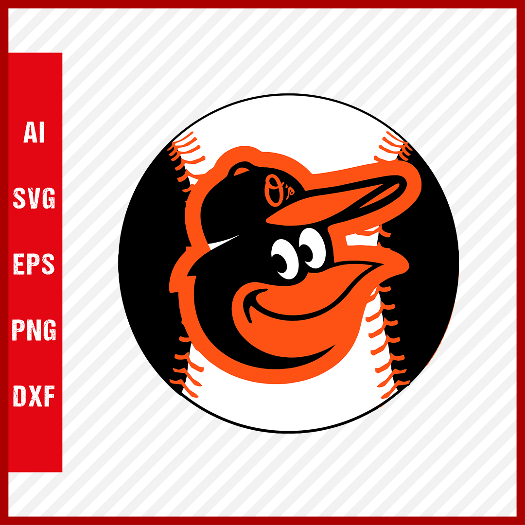 Baltimore Orioles MLB Logo svg Cut Files Baseball Clipart