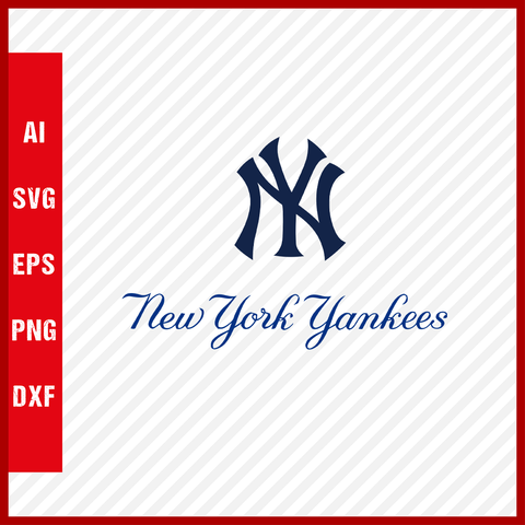 New York Yankees Logo MLB Svg Cut Files Baseball Clipart