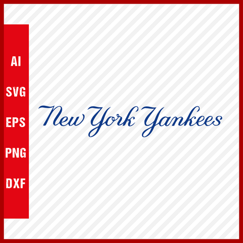 New York Yankees Logo MLB Svg Cut Files Baseball Clipart