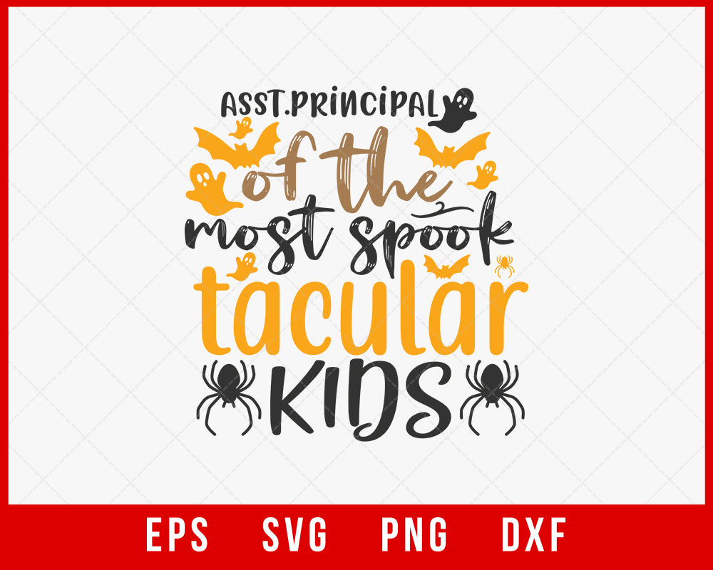 Assistant Principal of the Most Spooktacular Kids Halloween SVG Cutting File Digital Download