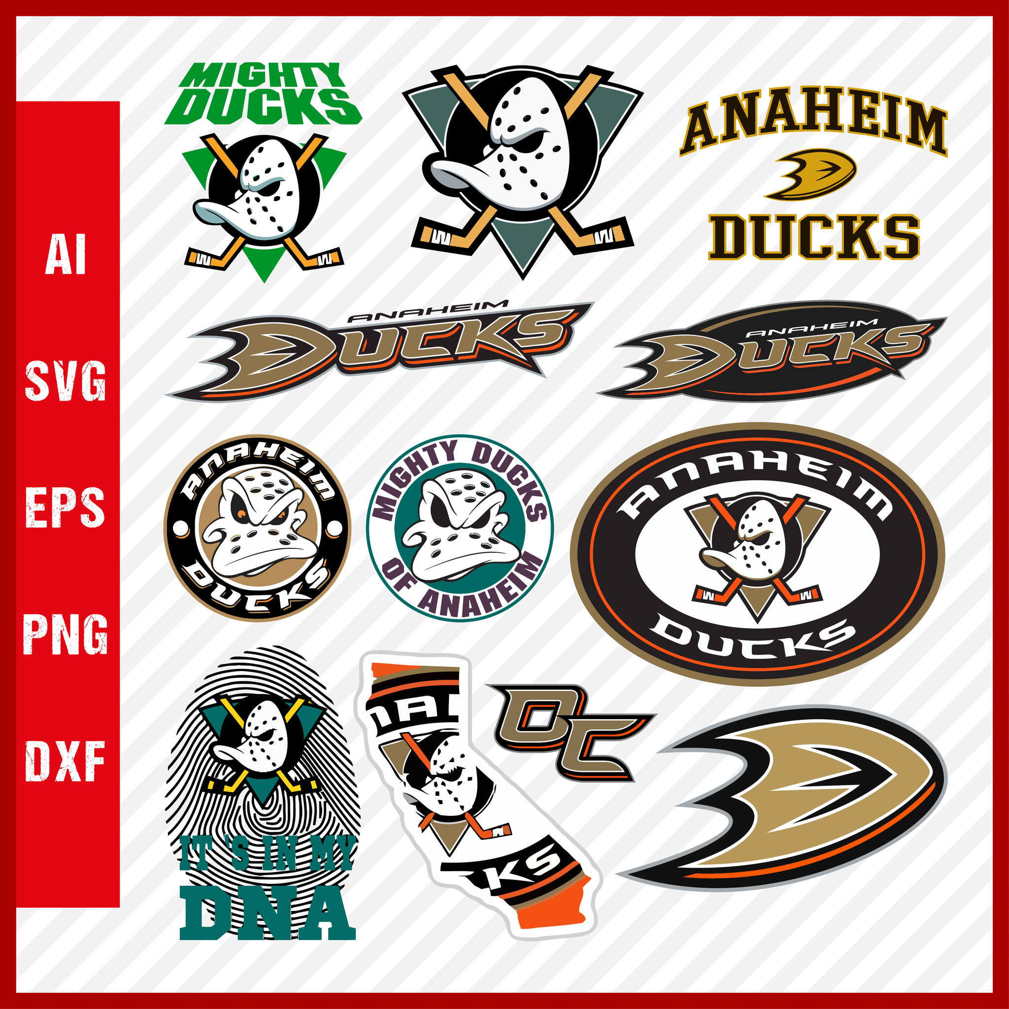 Mighty Ducks Stickers for Sale