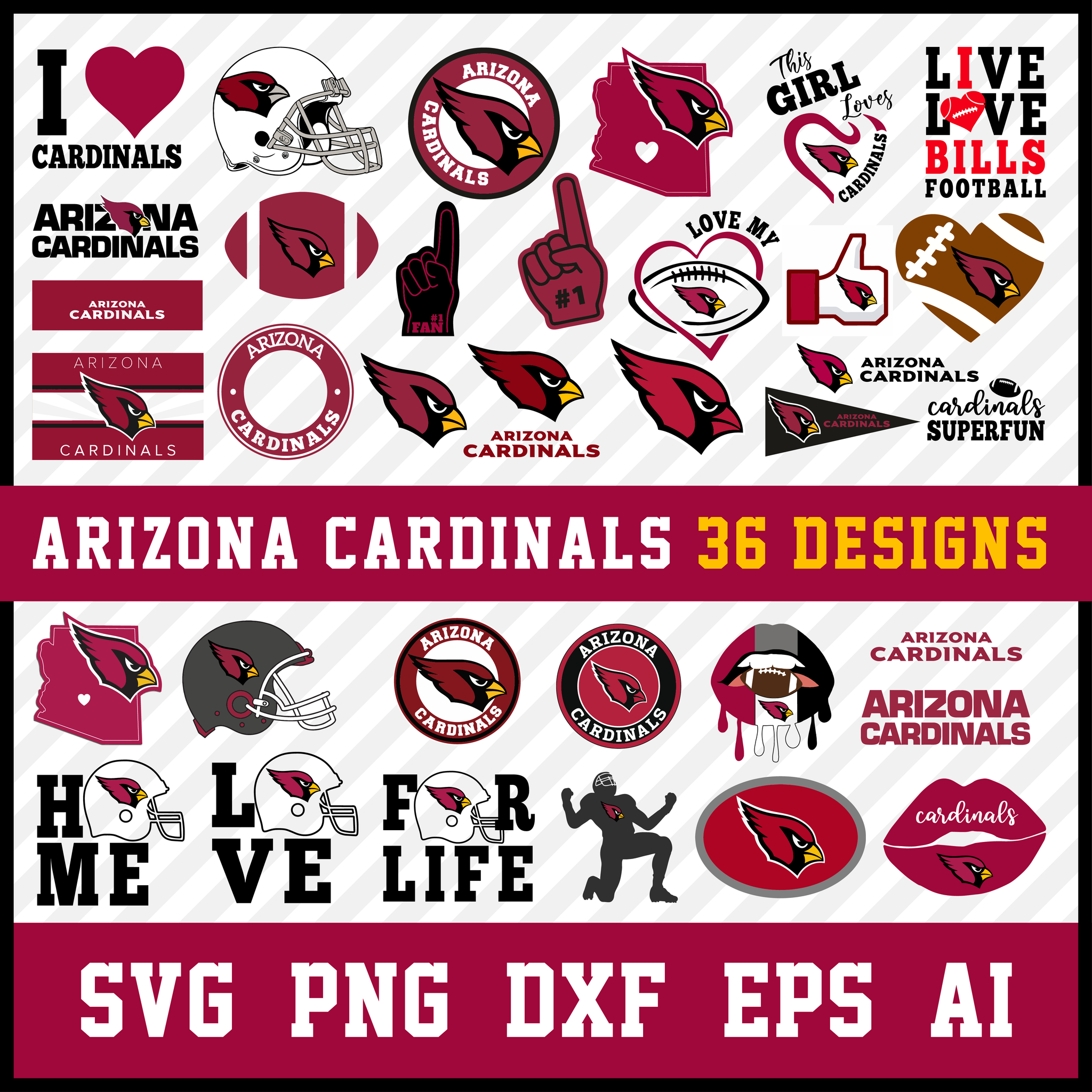 Arizona Cardinals Svg Bundle, Cardinals Svg, Arizona Cardinals Logo, Cardinals Clipart, Football SVG bundle, Svg File for cricut, Nfl Svg  • INSTANT Digital DOWNLOAD includes: 1 Zip and the following file formats: SVG, DXF, PNG, EPS, PDF