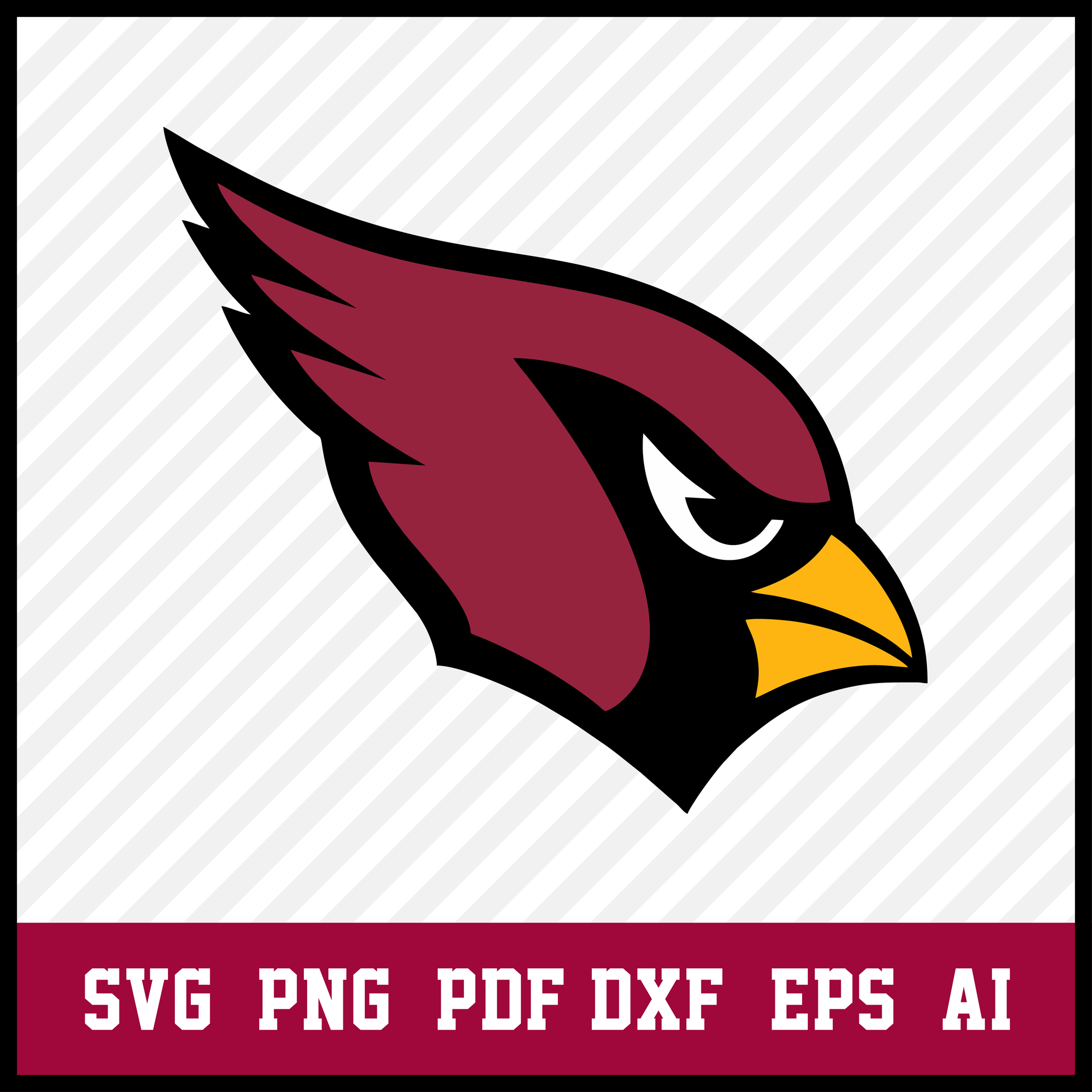 Arizona Cardinals Eagle Logo SVG  Creative Design Maker –  Creativedesignmaker