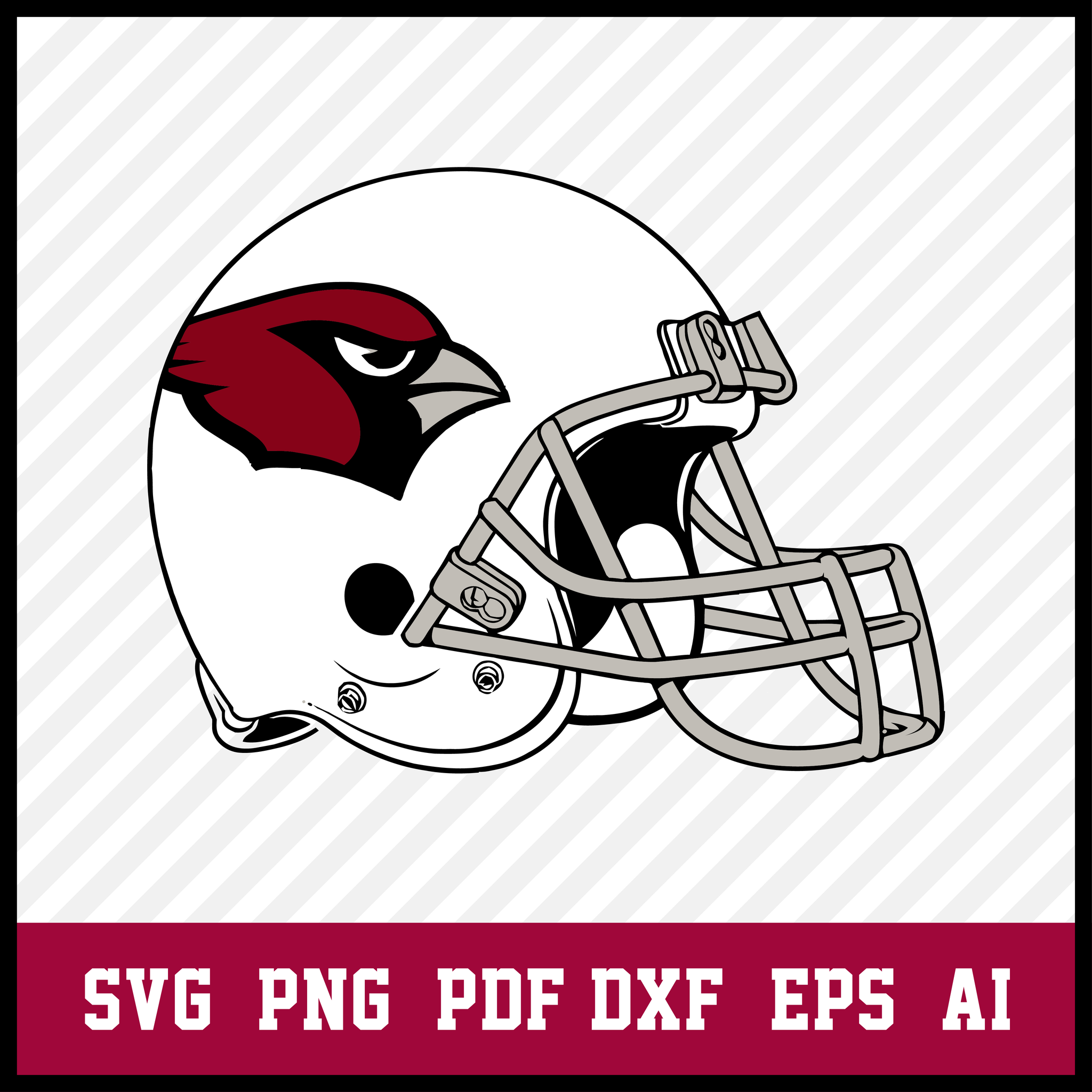 Arizona Cardinals Helmet Logo svg