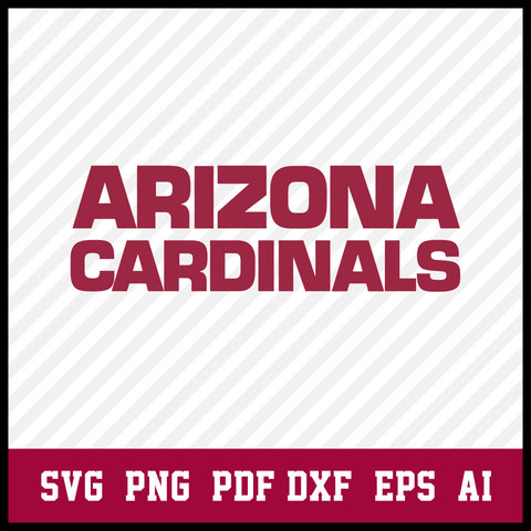 Arizona Cardinals Text Logo Svg, Arizona Cardinals Svg-Png Files, Arizona Cardinals Svg Files For Cricut, Arizona Cardinals Cut File, NFL Svg
