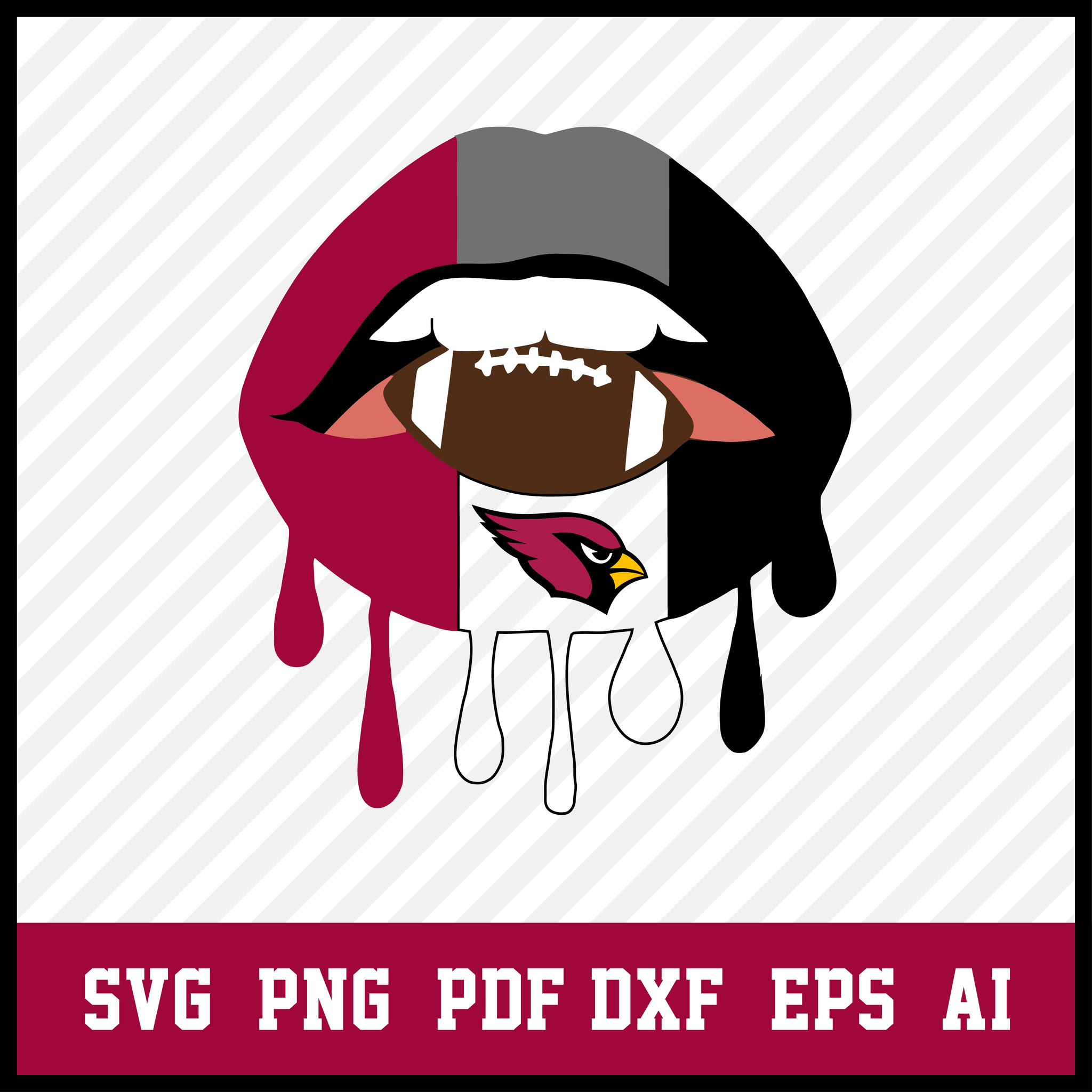 Lips svg, Arizona Cardinals Lips svg, Arizona Cardinals Lips svg, png, dxf, football svg, NFL svg for cricut  • INSTANT Digital DOWNLOAD includes: 1 Zip and the following file formats: SVG, DXF, PNG, AI, PDF