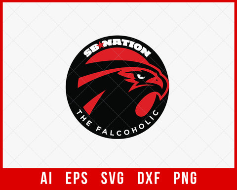 Atlanta Falcons Clipart Falcons Team Logo Vector NFL SVG Cut File for Cricut Silhouette Digital Download