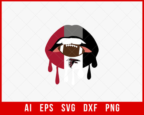 Atlanta Falcons Clipart American Football SVG Cut File for Cricut Silhouette Digital Download