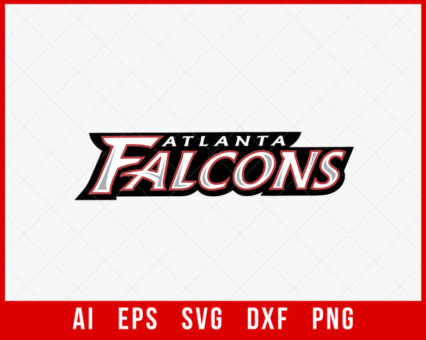 Falcons united NFL football Logo svg cutting files for silhouette