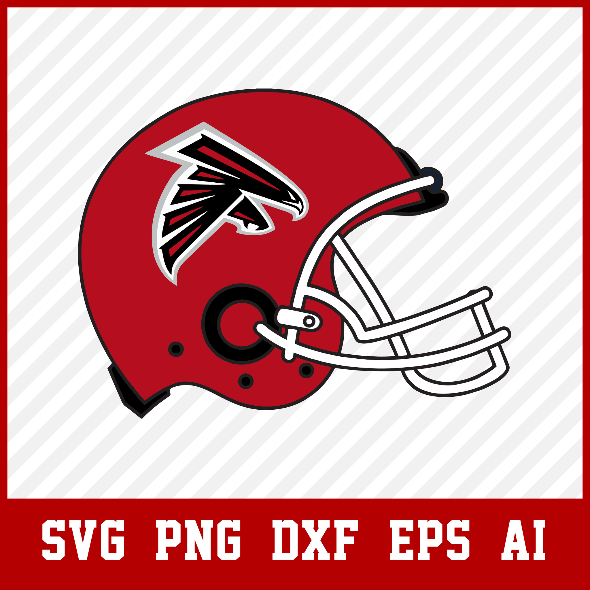 Atlanta Falcons Helmet Svg - Png, Falcons Svg, Atlanta Falcons Svg Files For Cricut, Atlanta Falcons Logo Svg, Atlanta Falcons Cut File.  • INSTANT Digital DOWNLOAD includes: 1 Zip and the following file formats: SVG, DXF, PNG, AI, PDF  • Artwork files are perfect for printing, resizing, coloring and modifying with the appropriate software.