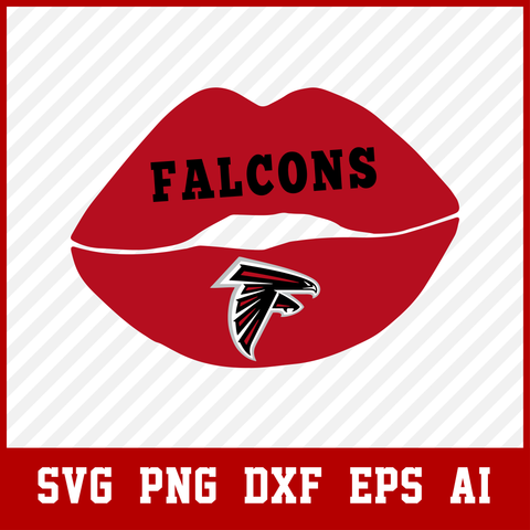 Atlanta Falcons Lips SVG, Atlanta Falcons PNG, Football for Cutting Machine, NFL Svg  • INSTANT Digital DOWNLOAD includes: 1 Zip and the following file formats: SVG, DXF, PNG, AI, PDF