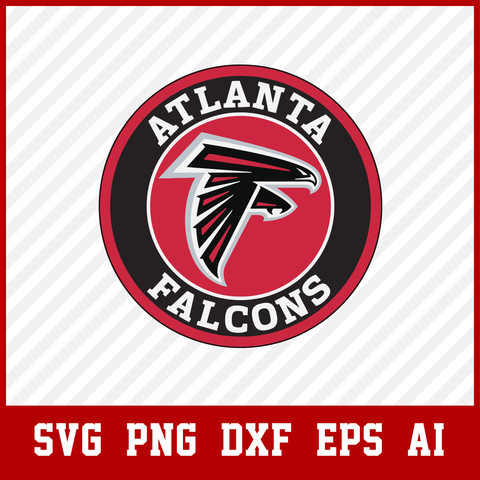 Atlanta Falcons SVG NFL Sports Logo cut file for cricut files ClipArt Digital Files vector, eps, ai, dxf, png, pdf  • INSTANT Digital DOWNLOAD includes: 1 Zip and the following file formats: SVG, DXF, PNG, AI, PDF  • Artwork files are perfect for printing, resizing, coloring and modifying with the appropriate software.