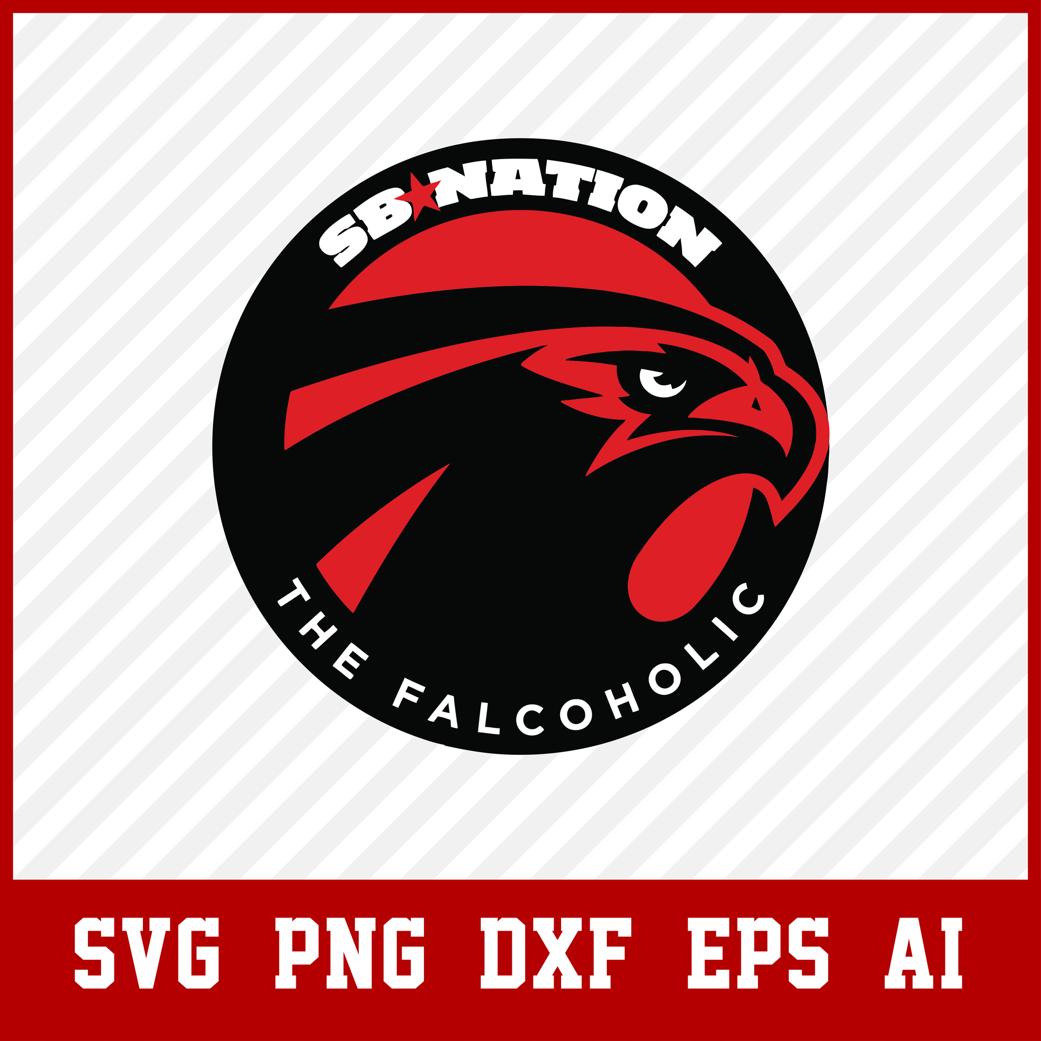 Atlanta Falcons SVG NFL Sports Logo cut file for cricut files ClipArt Digital Files vector, eps, ai, dxf, png, pdf  • INSTANT Digital DOWNLOAD includes: 1 Zip and the following file formats: SVG, DXF, PNG, AI, PDF  • Artwork files are perfect for printing, resizing, coloring and modifying with the appropriate software.  • These digital clip art files are perfect for any projects such as: Scrap booking, paper goods, DIY invitations & announcements, clothing and accessories, party favors, cupcake toppers, lab