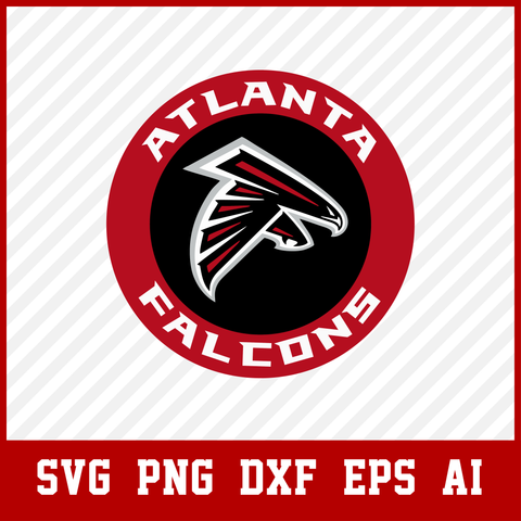 Atlanta Falcons Logo & Wordmark SVG - Free Sports Logo Downloads