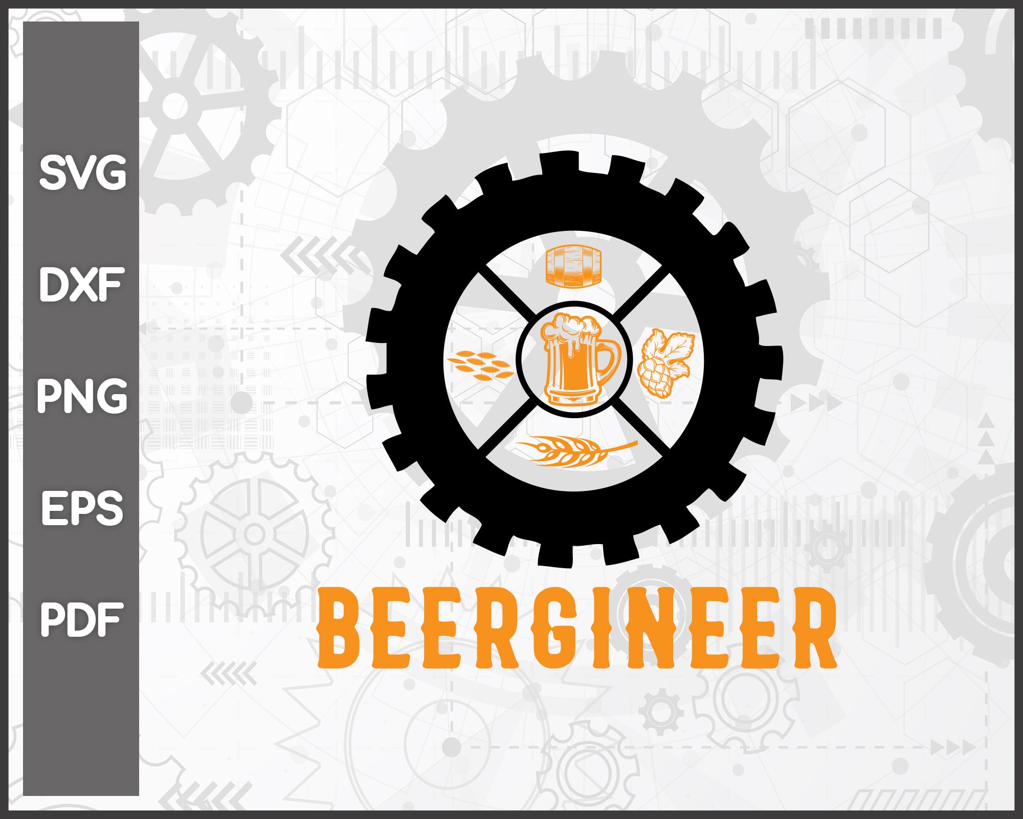 BEERGINEER Beer Brewer Engineer svg – Creativedesignmaker