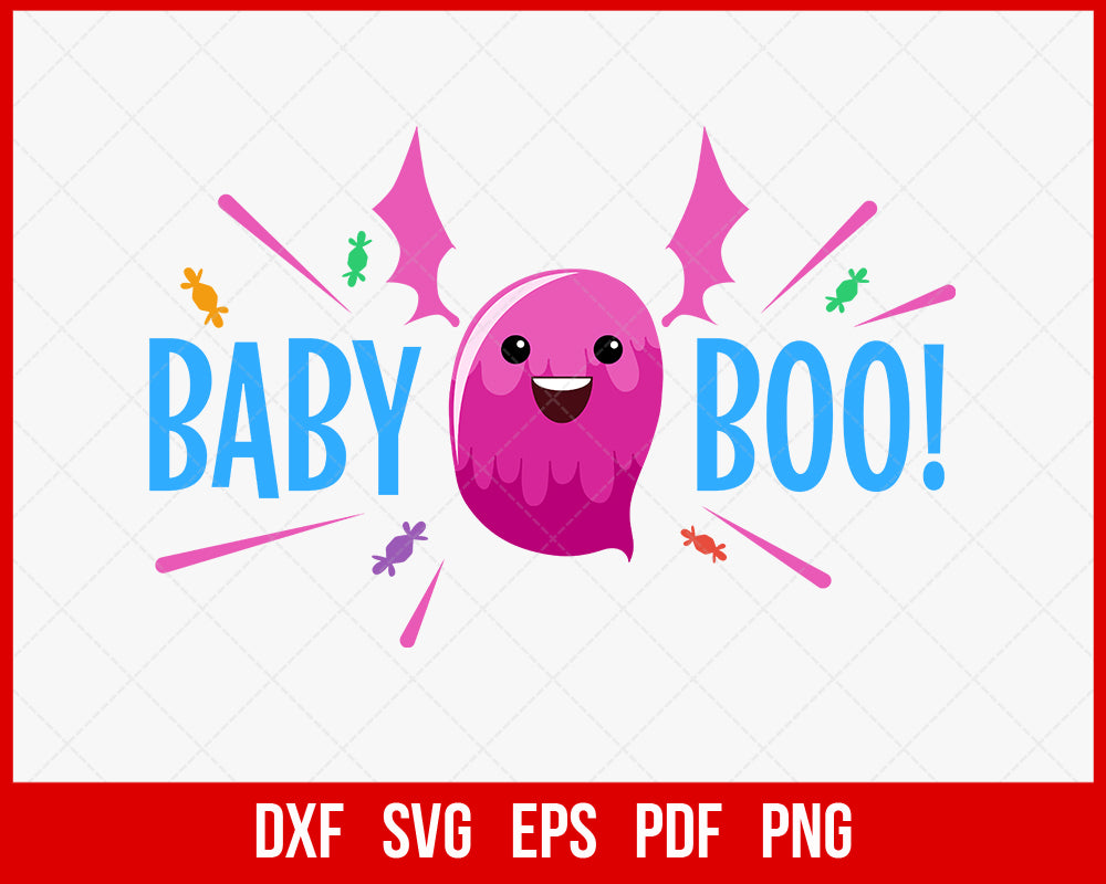 Baby Boo Cutie Witches Funny Halloween SVG Cutting File Digital Download