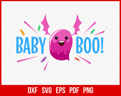 Baby Boo Cutie Witches Funny Halloween SVG Cutting File Digital Download