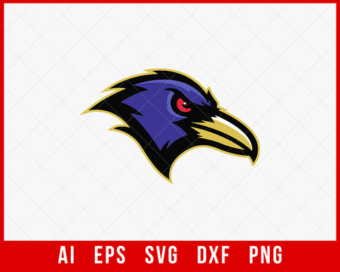 Baltimore Ravens SVG Clipart NFL SVG PNG DXF Cut File for Cricut Silhouette Digital Download