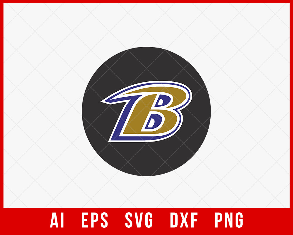 Ravens Football Clipart NFL SVG Cut File for Cricut Silhouette Digital Download