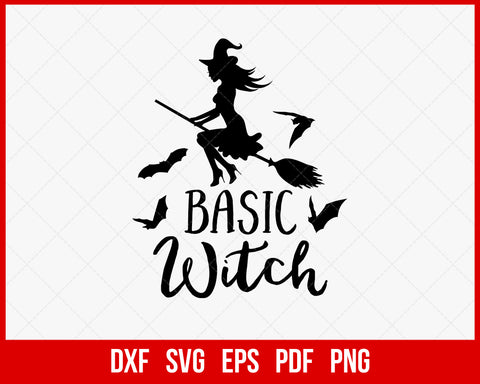 Basic Witch Cutie Pumpkin Funny Halloween SVG Cutting File Digital Download